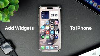 How To Add Widgets To iPhone Home Screen | iOS 18 Tips