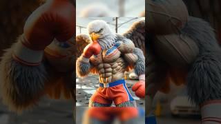 Jaw-Dropping! Human-Animal Hybrids Dominate the Streets in Ultimate Punching Showdown! #shortsviral