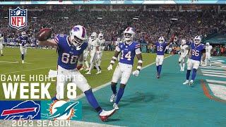 Buffalo Bills vs. Miami Dolphins | 2023 Week 18 Game Highlights