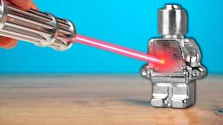 POWERFUL LASER vs GALLIUM LEGO MAN!