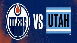 NHL OILERS vs Utah Game Commentary | #edmonton #alberta #utah #hockey #icehockey #live #sports