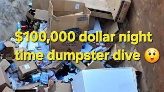 Dumpster diving at night and employees tossed out the whole entire store!! DAY 3 final day !!