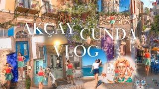 AKÇAY VLOG | VALİZ HAZIRLIĞI | CUNDA SOKAKLARI| DEĞİRMENE ÇIKTIK | TAŞ KAHVE️| AYVALIK TOSTU