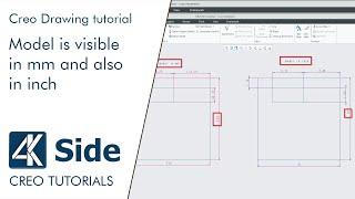 Model is visible in mm and also in inch - Copy/Inheritance feature