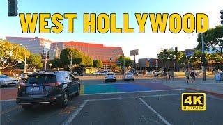 Driving West Hollywood (WeHo) | Los Angeles California [4K UHD 60fps] Late Nov 2021