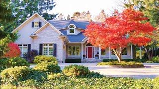 Autumn Colors and Beautiful Homes in Burlington Neighborhood