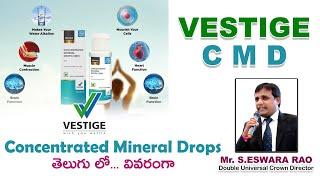 VESTIGE CMD తెలుగులో | Concentrated Mineral Drops Benefits by | Mr.S.ESWARA RAO ( DUCD |