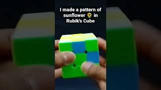 How ? I made a Pattern Of Sunflower In a Rubik's cube || Crafty Kundan @KingofCubers
