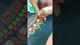 Dot mandala brush strokes for beginners #shorts #dotart #mandala #mandalaart #minartifyhub