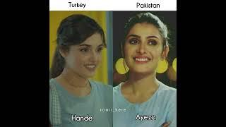 pakistan  VS Turkey #celebrities# ayezakhan#sajalaly#haniaamir#kinzahsahmi