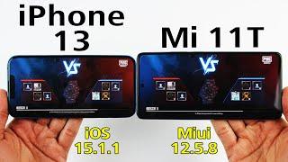 iPhone 13 vs Mi 11T PUBG TEST | A15 Bionic vs Dimensity 1200 PUBG MOBILE TEST