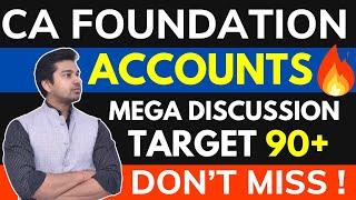 Score 90 + in Accounts  CA Foundation | All 3 MTPs, Paper Pattern, Important Questions | MUST WATCH