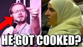 Female Muslim TRIES TO COOK David Wood TO HIS FACE...