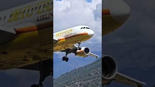 Mastering the Descent! Bhutan Airlines A319’s Bold Landing on Paro Airport's Runway 15!!!!!