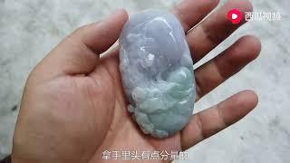 各种翡翠“手把件”堆积如山，小伙现场告诉你，到底应该如何挑选？ #000