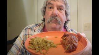 Eating Keto Meatloaf & French Green Bean Soft Spoken ASMR