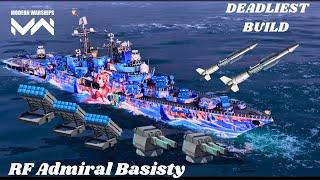 RF Admiral Basisty - With 3x TRG-230 & Den sho gun Most deadliest build  #modernwarships