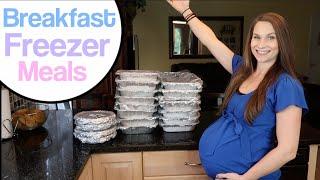 Breakfast Freezer Meals! Freezer Meals for New Moms!  Fill Your Freezer! Postpartum Prep