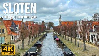 Sloten  4K walk in the smallest Frisian city