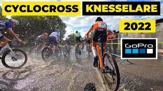 CYCLOCROSS RACE @ KNESSELARE (BELGIUM) - U17 - GoPro LAP - POV Cyclist on board BIKE