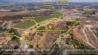 Temecula Wine Country Land For Sale Realtor's Michael & Anita Marchena with the Marchena Home Team