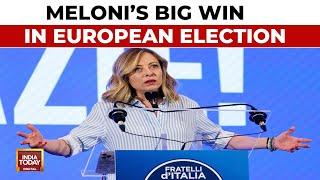 EU Election : Italy's Meloni Gets Domestic, European Boost With Projected Win