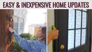 EASY & INEXPENSIVE HOME UPDATES THAT YOU CAN DO YOURSELF | Simple Ways to Modernize Your Dated House