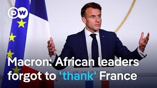 Macron faces criticism for defending French troops being in Africa | DW News