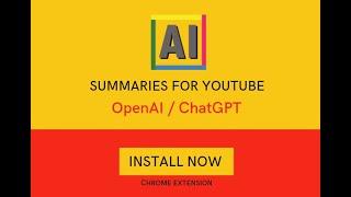 Youtube Transcript AI Summary - Summarize Video Transcripts with OpenAI and ChatGPT