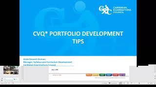 CVQ Portfolio Development Tips