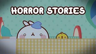 HORROR STORIES with Molang | Compilation For Kids