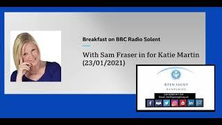BBC Radio Solent talk with Open Sight Hampshire Sight Loss Charity
