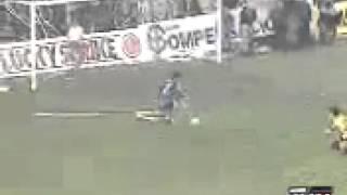 Gol de "Pepe" Castro. U. DE CHILE 6-0 Palestino. 3° Fecha, T. Nacional 1991