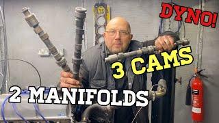 Pinto Small vs Big Bore Exhaust Manifolds tested on 3 different Camshafts