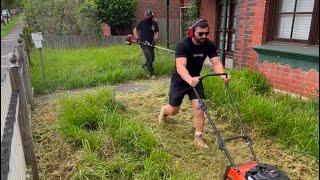 When NRL legend Josh Mansour helped me out cleaning 3 parts of this overgrown garden