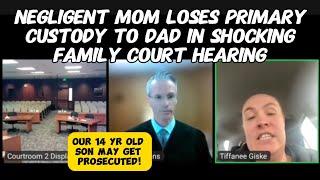 Negligent Mom Loses Primary Custody To Dad In Shocking Family Court Hearing #custodycourtdrama