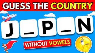 Can You Guess The Country Without Vowel?  | Geography Quiz 