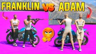 Franklin Vs Adam In Gta 5 | Mega Stunt Ramp Challenge | Gta 5 In Telugu