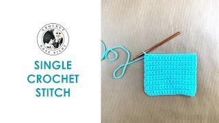 HOW TO CROCHET | Single Crochet (SC) stitch | Tutorial for BEGINNERS