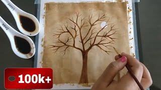 Easy coffee painting for beginner | Simple coffee Art