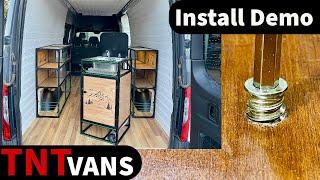 Camper Van Self-Contained Sink Installation Demo by TNTvans