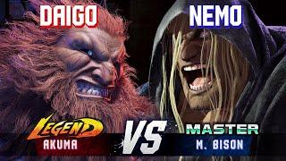 SF6 ▰ DAIGO (Akuma) vs NEMO (M.Bison) ▰ High Level Gameplay