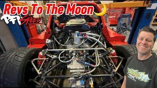 Hayabusa V8 Preps For PIkes Peak!  Revs to The Moon!