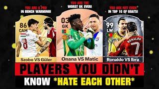 FOOTBALLERS You Didn't Know Truly Hate Each Other!  ft. Onana VS Matic, Ronaldo…