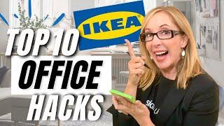 TOP 10 IKEA HOME OFFICE TIPS & HACKS!