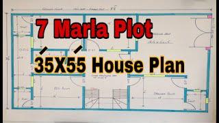 Best home design | 35X55 House plan | 7 Marla ghar ka naksha | Pk house plans | No! 2