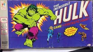 HULK with the Fantastic Four Marvel Comics Classic Retro Board Game Milton Bradley 1978 Spotlight