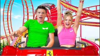 I Drove a FERRARI on a Roller COASTER!!! Abu Dhabi