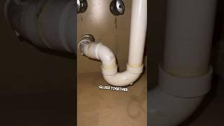 Bathroom Sink Drains Glued Together #diy #plumbing