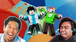 GUAVA JUICE AND MARMAR DO ROBLOX RYAN'S WORLD IN NIGHTMARE MODE! Obby Fails! (Part 2!)